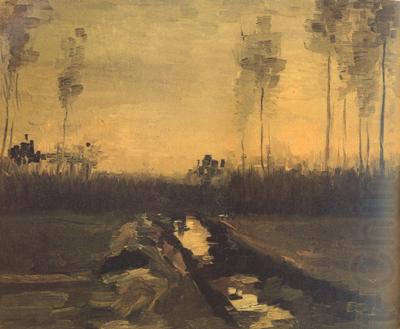 Landscape at Dusk (nn04), Vincent Van Gogh